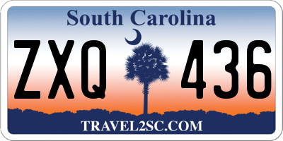 SC license plate ZXQ436