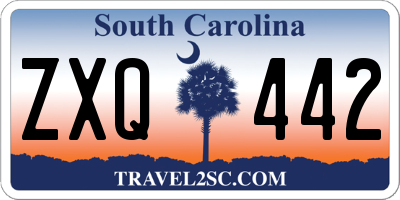 SC license plate ZXQ442