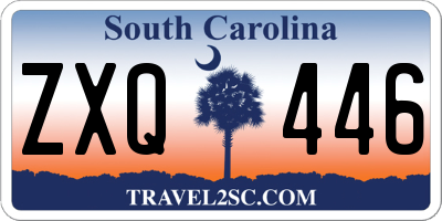 SC license plate ZXQ446