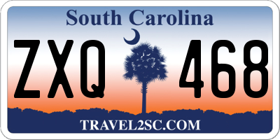 SC license plate ZXQ468