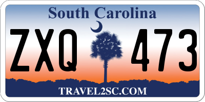 SC license plate ZXQ473