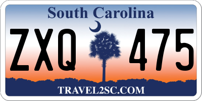 SC license plate ZXQ475