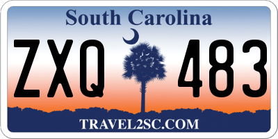 SC license plate ZXQ483