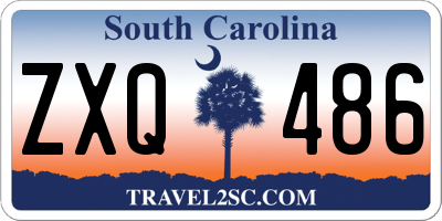 SC license plate ZXQ486