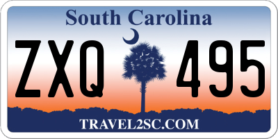 SC license plate ZXQ495