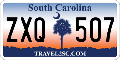 SC license plate ZXQ507