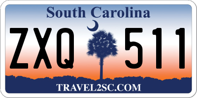 SC license plate ZXQ511