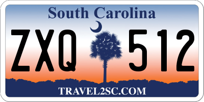 SC license plate ZXQ512