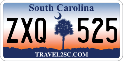 SC license plate ZXQ525
