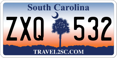 SC license plate ZXQ532