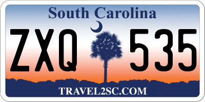SC license plate ZXQ535