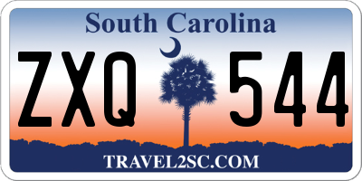 SC license plate ZXQ544