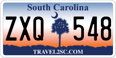 SC license plate ZXQ548