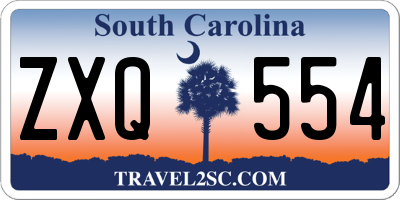 SC license plate ZXQ554