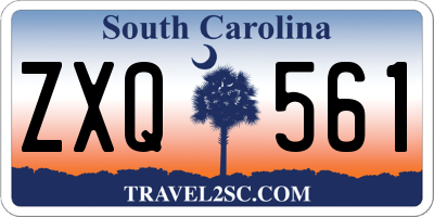 SC license plate ZXQ561