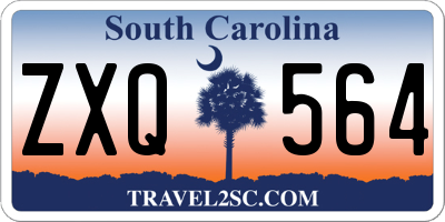 SC license plate ZXQ564