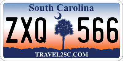 SC license plate ZXQ566