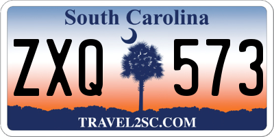 SC license plate ZXQ573