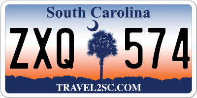 SC license plate ZXQ574
