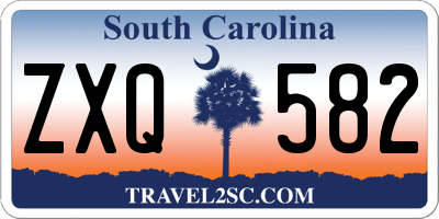 SC license plate ZXQ582
