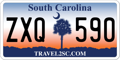 SC license plate ZXQ590
