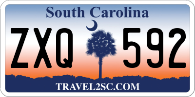 SC license plate ZXQ592