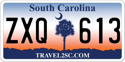 SC license plate ZXQ613