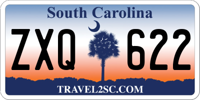 SC license plate ZXQ622