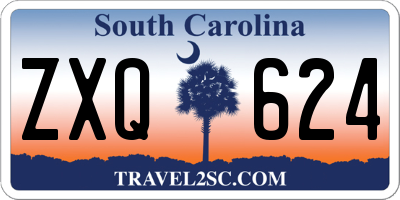 SC license plate ZXQ624