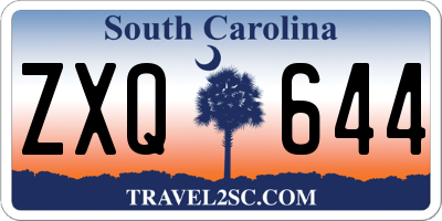 SC license plate ZXQ644