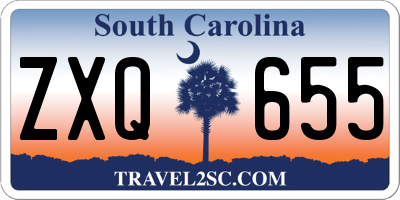 SC license plate ZXQ655