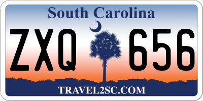 SC license plate ZXQ656