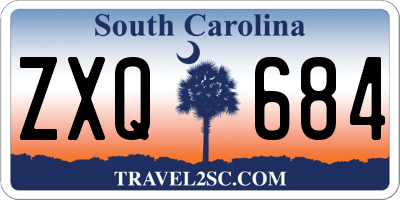 SC license plate ZXQ684