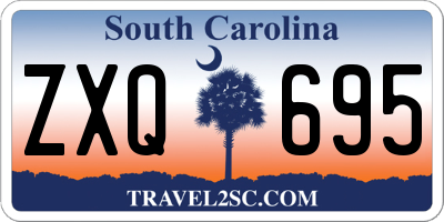 SC license plate ZXQ695