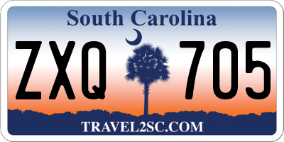 SC license plate ZXQ705