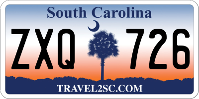 SC license plate ZXQ726
