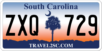 SC license plate ZXQ729
