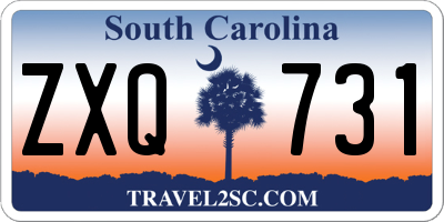SC license plate ZXQ731