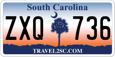 SC license plate ZXQ736