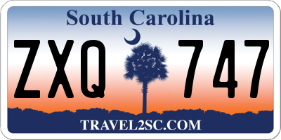 SC license plate ZXQ747