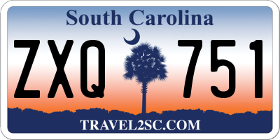 SC license plate ZXQ751