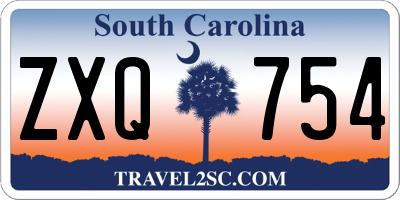 SC license plate ZXQ754