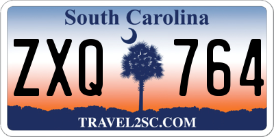 SC license plate ZXQ764