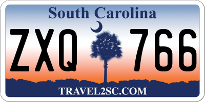 SC license plate ZXQ766