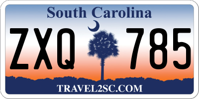 SC license plate ZXQ785