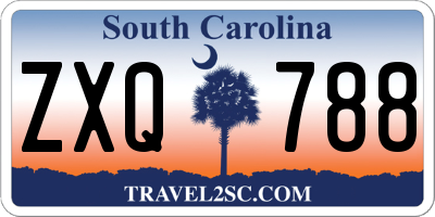 SC license plate ZXQ788