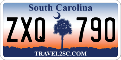 SC license plate ZXQ790