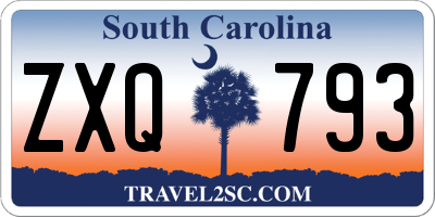 SC license plate ZXQ793