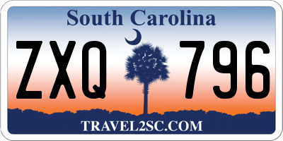 SC license plate ZXQ796