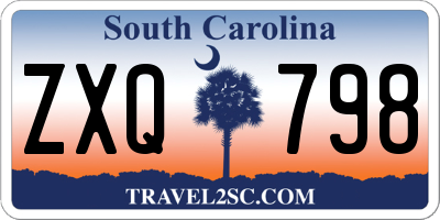 SC license plate ZXQ798